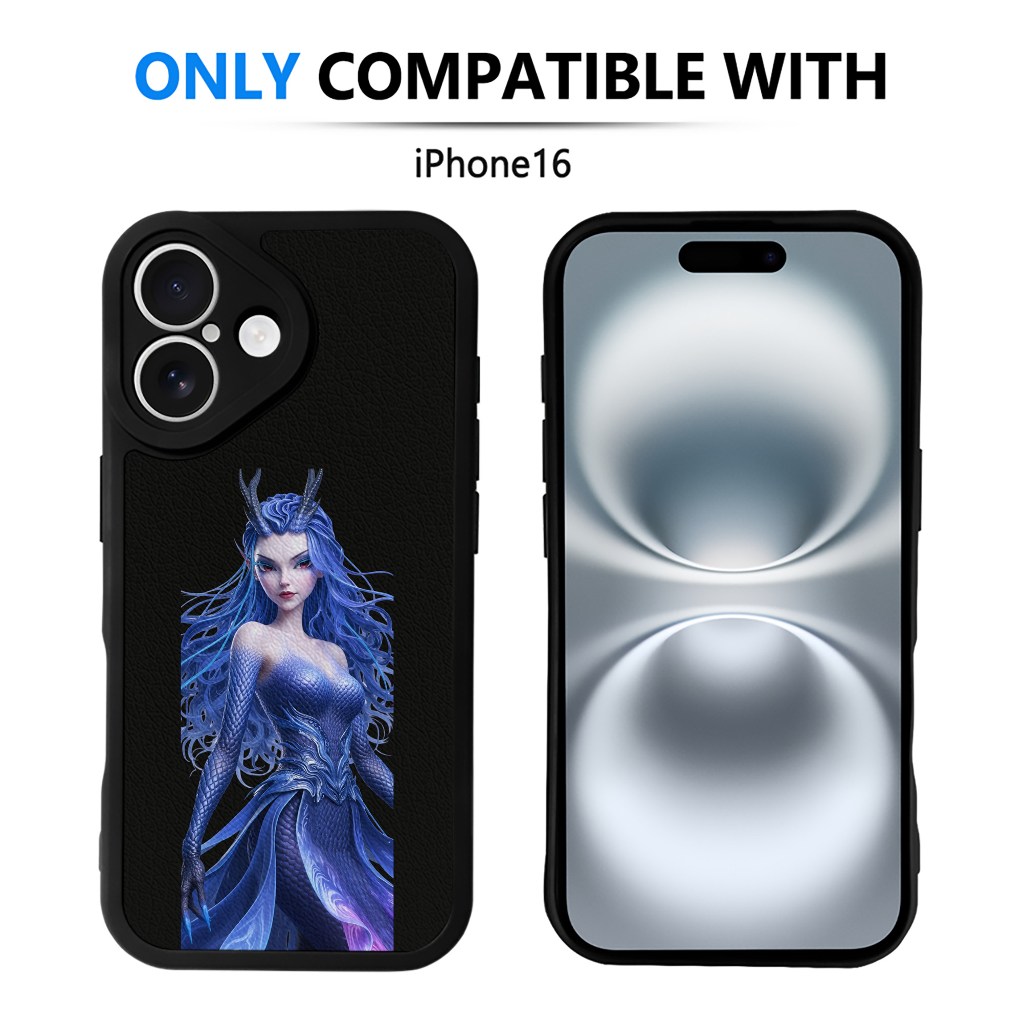 （画像用） Ne Zha 2 ナタ 魔童の大暴れ 【iPhone 16シリーズ対応】シリコンスマホケース（レザー調） 材質：シリコン